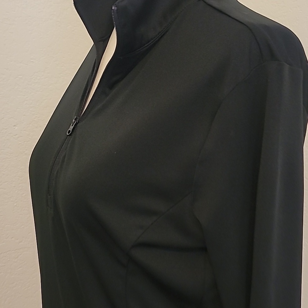 Sport-Tek Black Ladies Quarter-Zip Pullover - Picture 3 of 4